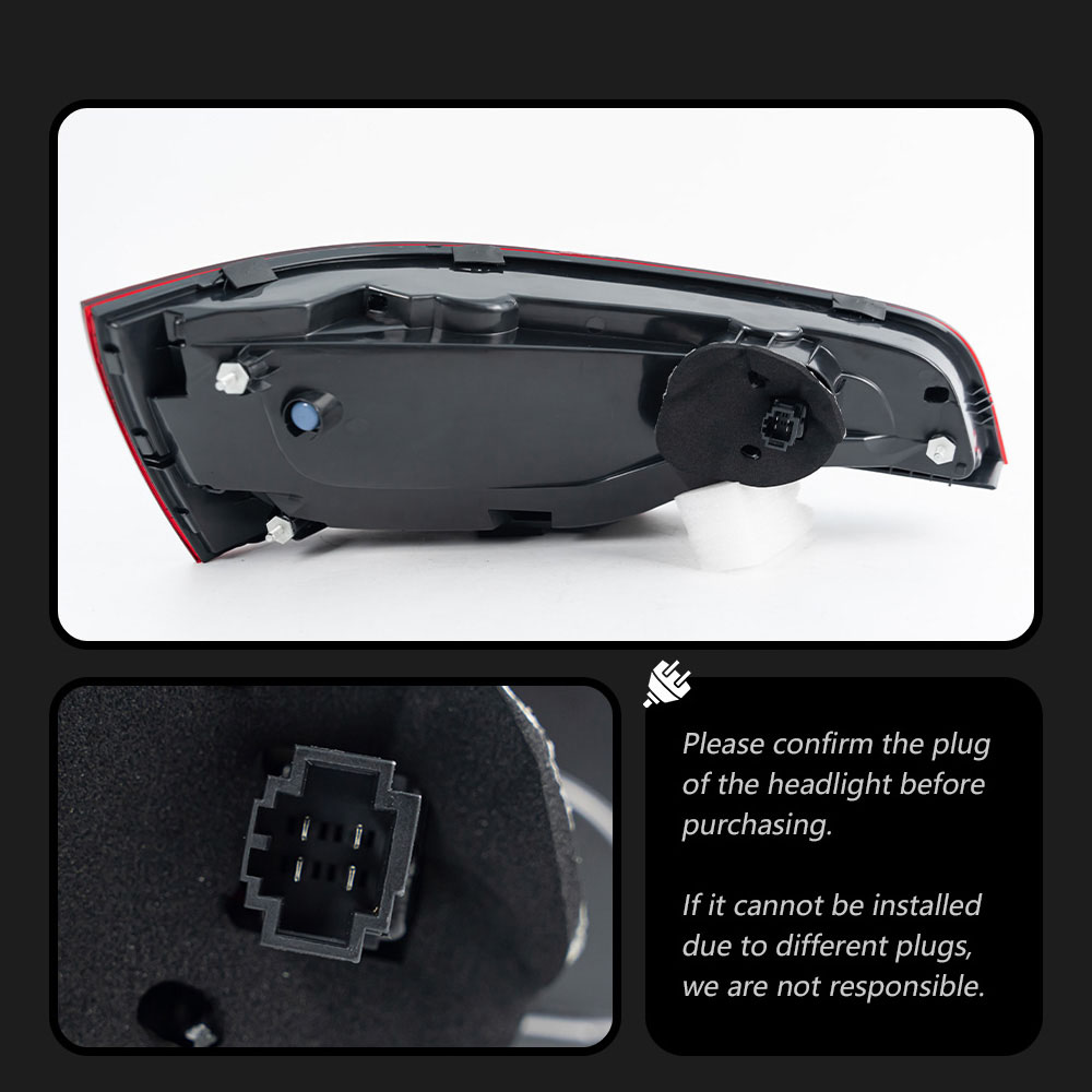 For AUDI Q7 LED Tail Light Assembly 06-15 Streamer Turn Signal Indicator Brake Reverse Parking Running Lights Tailight Car Accessories