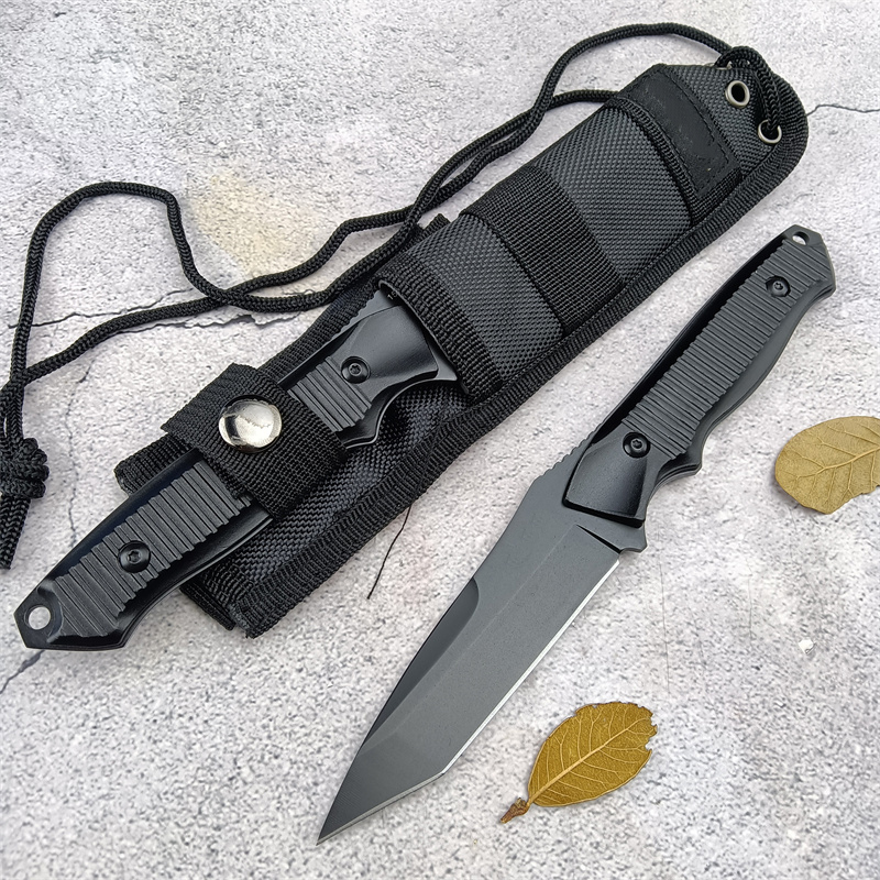 140BK Nimravus Military Fixed Blade Tactical - Serrated/Plain Edge Aluminum Handle Outdoor Hunting Combat Survival Knife 3300 15018 15080 15002
