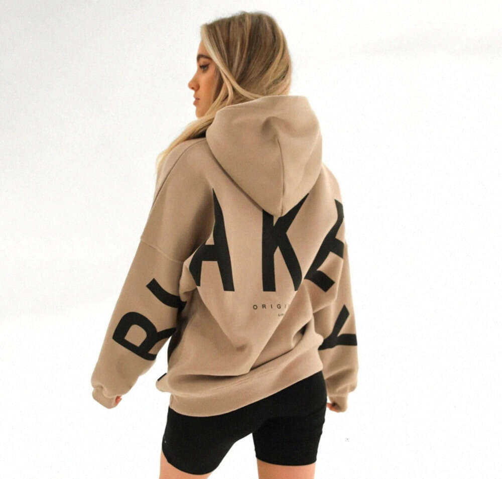 Women Hoodies Girl Sweatshirts Casual Letters Print Sweatshirt Oversize Long Sleeve Loose Y2k Autumn Winter Lady fallow24ess