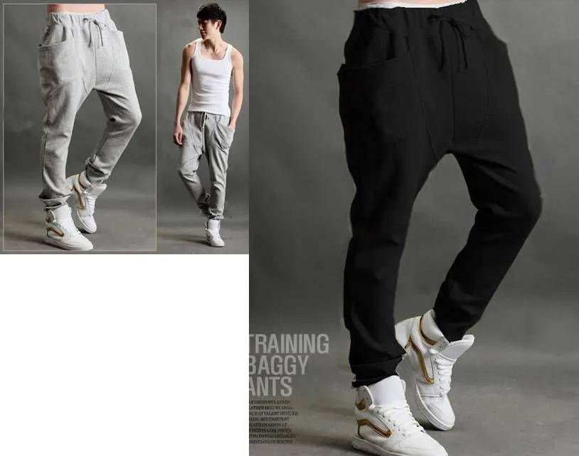XXL Casual Harem Pants Athletic Hip Hop Dance Sporty Hiphop Men's Sport Sweat Pants Slacks Loose Long Man Trousers Sweatpants Bottoms