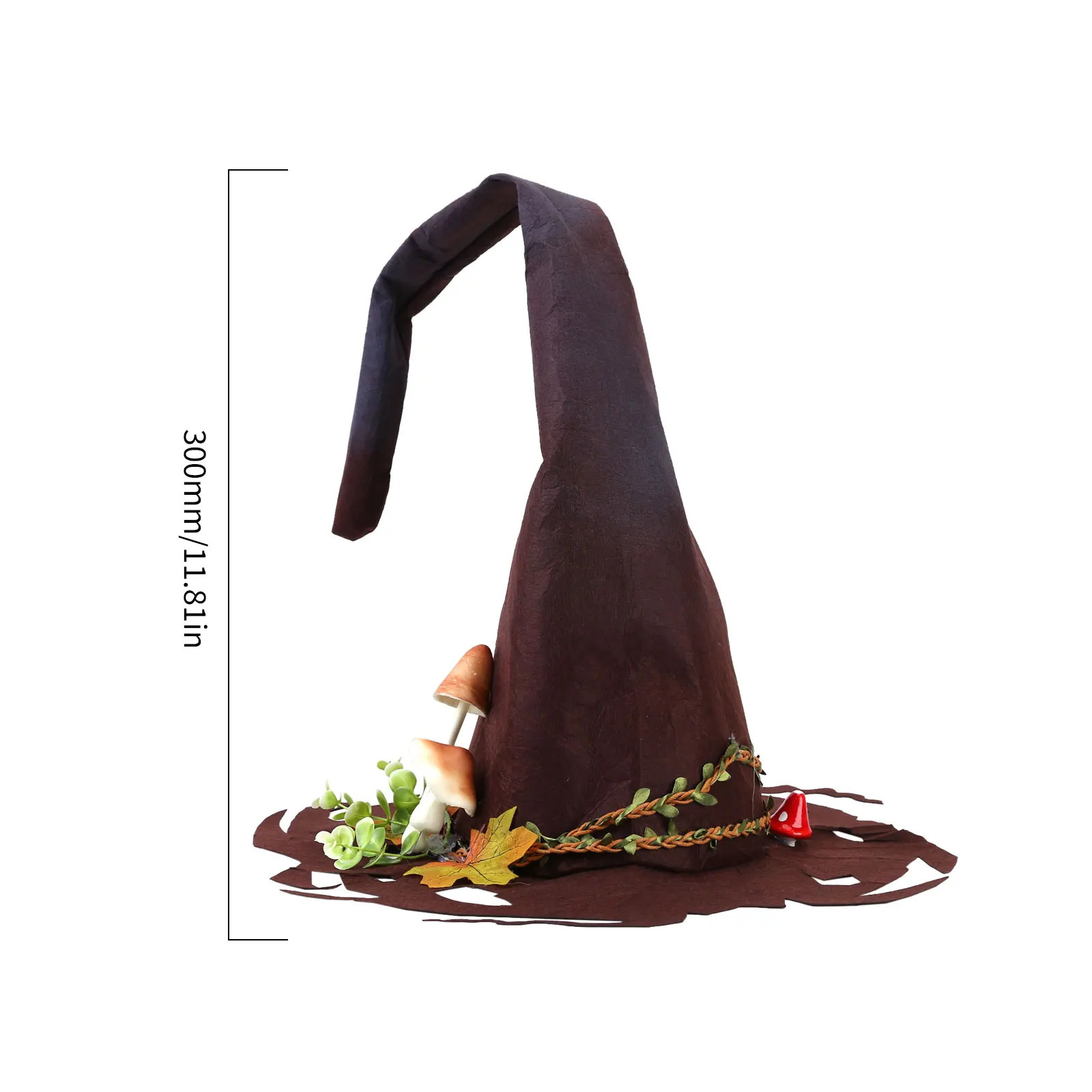 Halloween Party Felt Witch Hats Fashion Women Masquerade Cosplay Magic Wizard Hat Halloween Party Decoration Clothing Props 240226