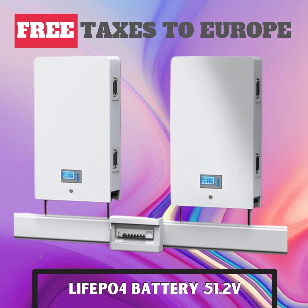 Powerwall 10KW LiFePO4 Battery 51.2V 100Ah 5KW Max 32