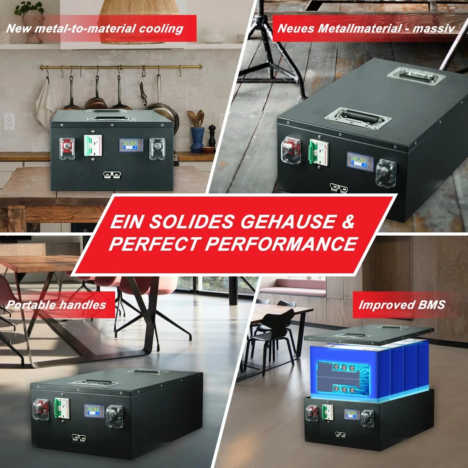 New 12V 24V 48V 100Ah 120Ah 200Ah 300Ah 400Ah LiFePO4 Battery Built-in BMS Rechargeable Battery for Inverter Solar RV