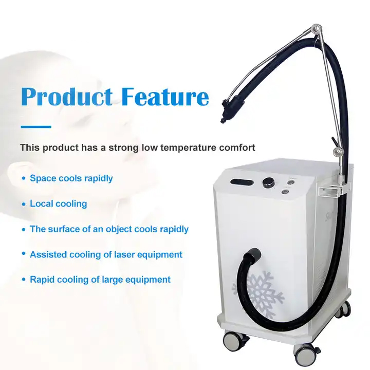 2024 Cryo Therapy Air Cooling System Skin Cooling for Laser Treatment Pain Relief Refrigeration Strong Comfort Standing Instrument