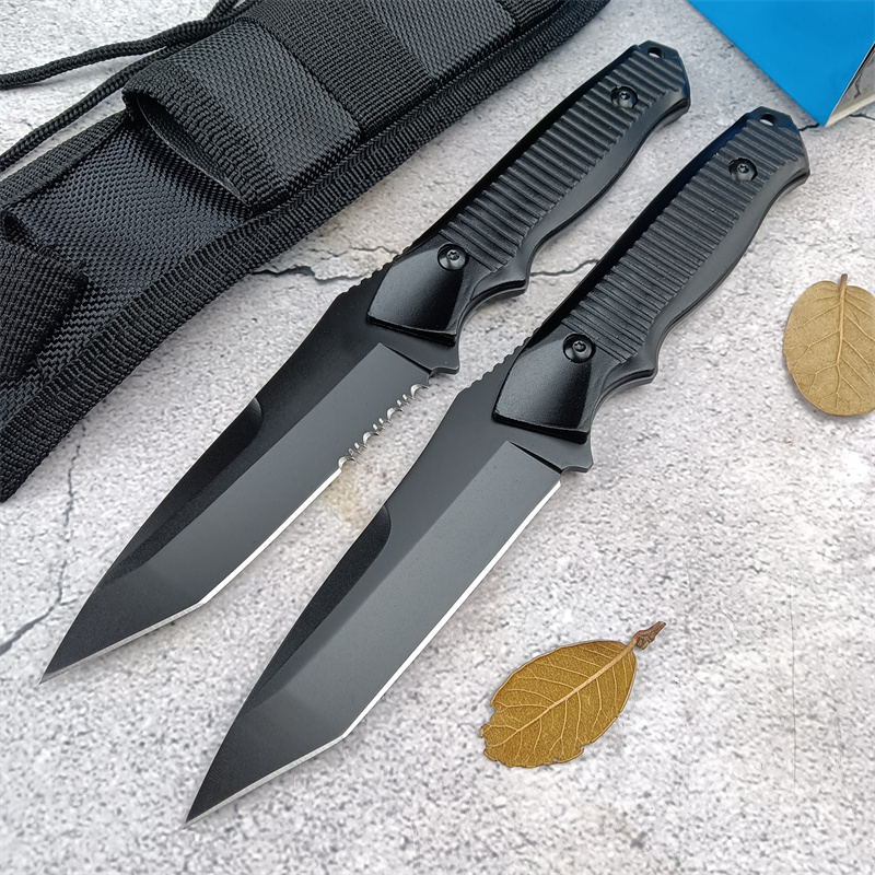 140BK Nimravus Military Fixed Blade Tactical - Serrated/Plain Edge Aluminum Handle Outdoor Hunting Combat Survival Knife 3300 15018 15080 15002