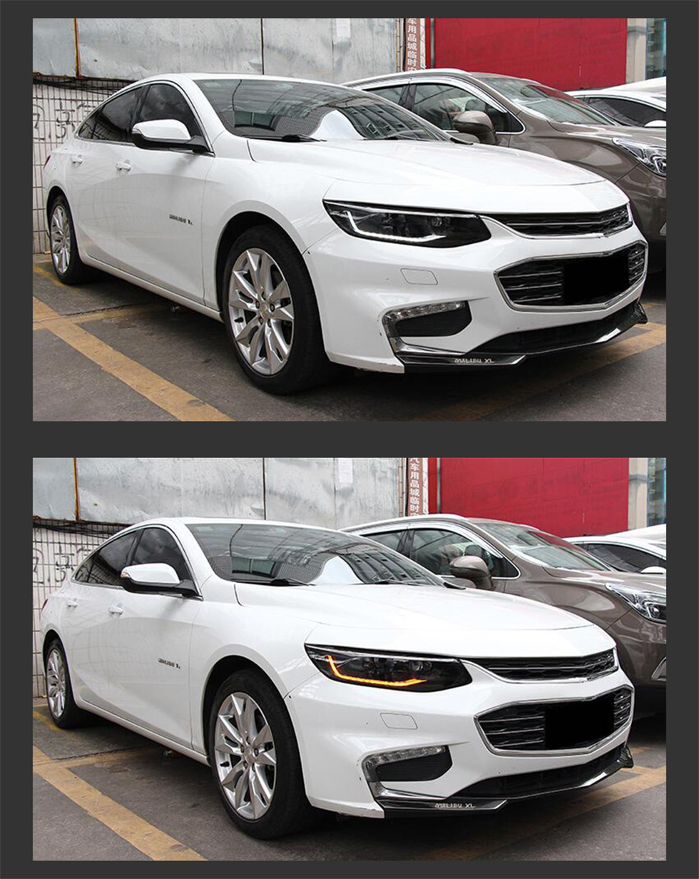 Car Styling for Malibu XL LED Headlight 20 16-20 18 Head Lights Assembly Dynamic Turn Signal Lens Accessory