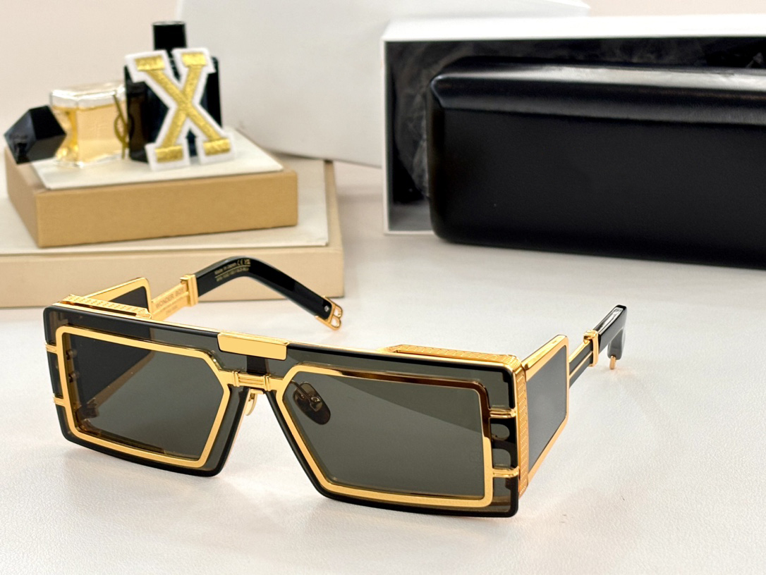 Designer Sunglasses For Men and Women Summer 130 Outdoor Fashion Catwalk Beach Style BPS Anti-Ultraviolet UV400 Retro Popular Plate Full Frame Glasses Random Box
