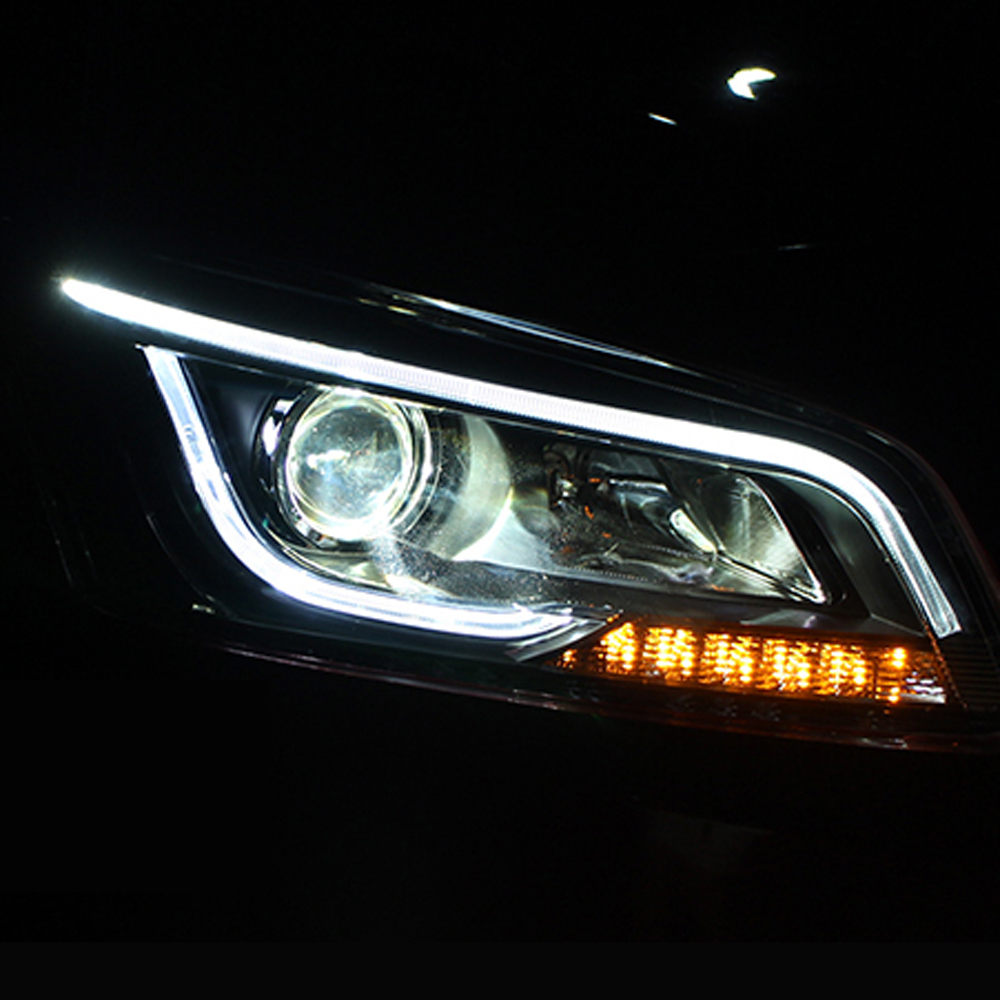 Car Styling Daytime Running Light Front Lamp For Chevrolet Cruze LED Headlight Assembly 14-16 High Beam Angel Eye Projector Lens