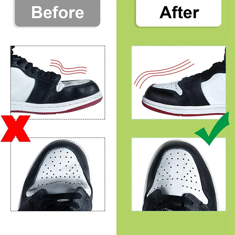 high quality Crease Protector Shoe Anti Crease Bending Crack Toe Cap Support Shoe Stretcher Lightweight Keeping Shield Sport Crease Protector