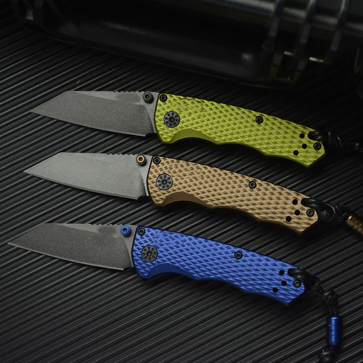 3Models 290BK Full Immunity Folding Knife 2.49" CPM-M4 Cobalt Black Blade Aluminum Handles Outdoor Camp Hunt Tactical 290 290BK-1 290BK-2 EDC Tools