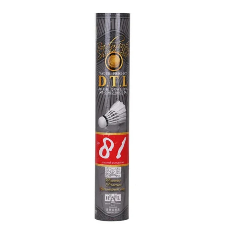 RSL badminton shuttlecock RSL81 82 83 84 85 Feather Shuttlecock Durability top grade duck feather for tournament 240223