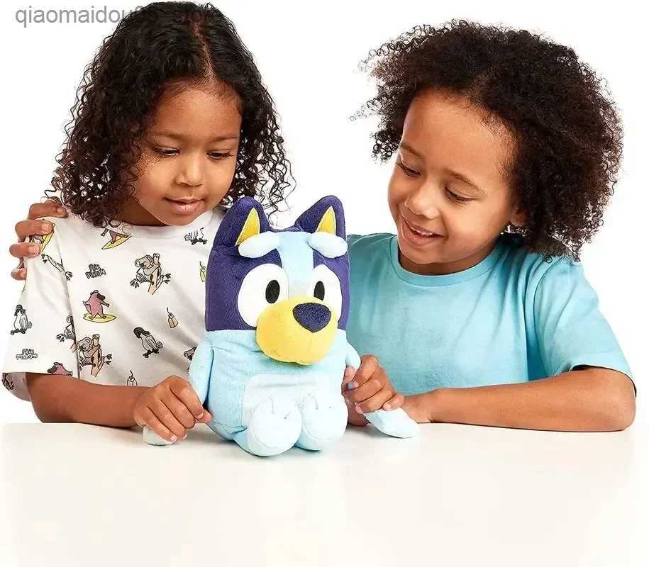 Plush Dolls New A Family Of Bluey Talking Bingo Dog Music Toys Anime Figure Cute Animal Sing Doll Kids Christmas Gifts Q240625