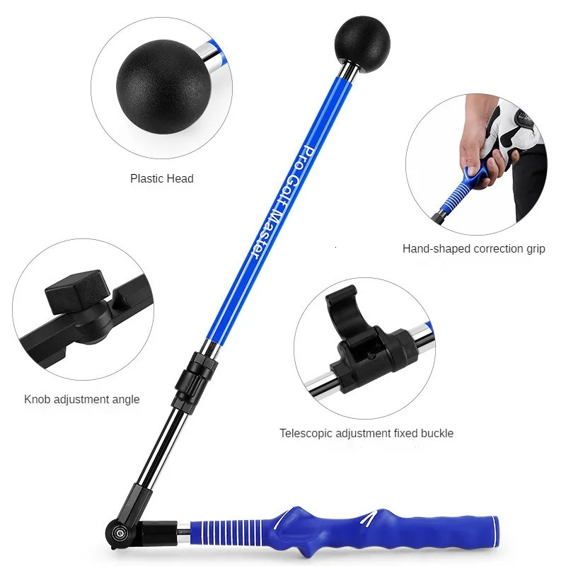 PGM Golf swing trainer Folding Correction Practitioner Adjustable Length Angle Beginner Available with Left Right Hands HGB023 240219