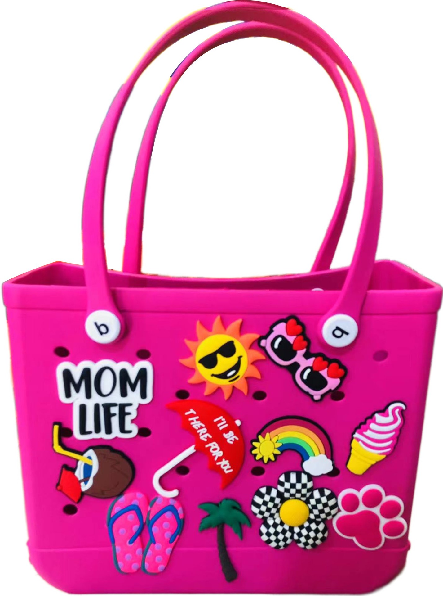 Hot EVA bogg Cave Bag Beach Bag Accessories Women's Summer Decorative
