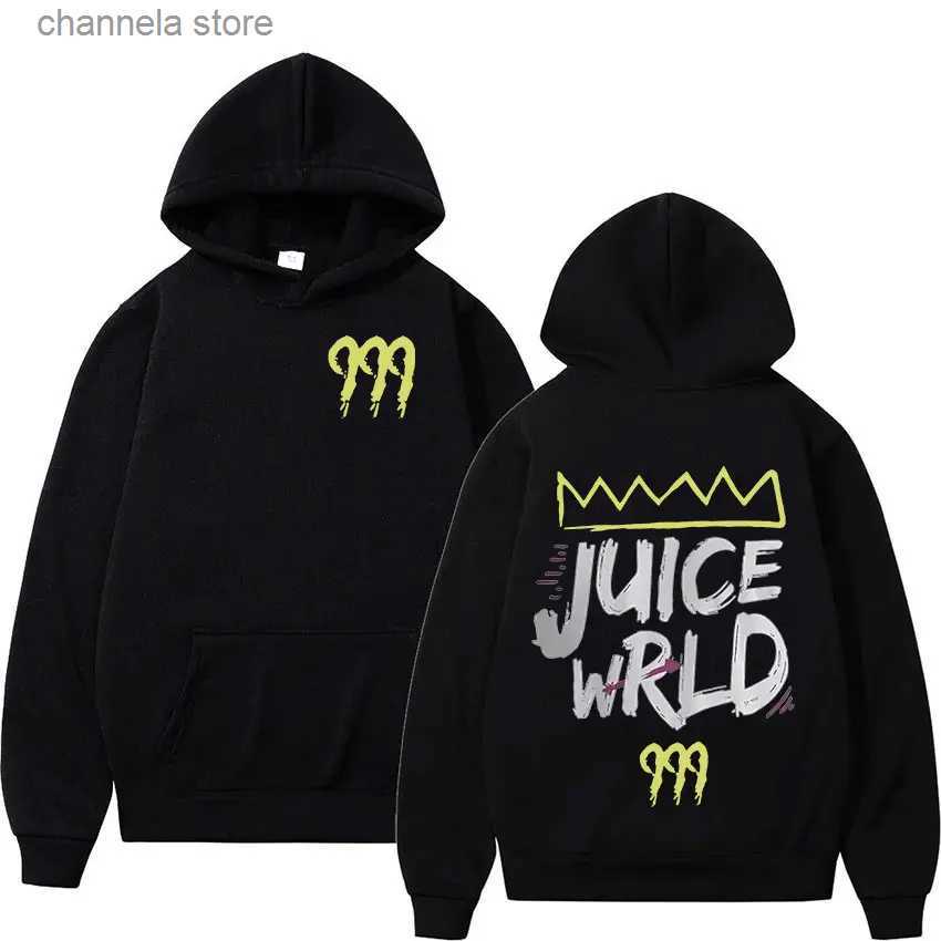 Men's Hoodies Sweatshirts Rapper Juice Wrld 999 Letter Print Hoodie Men Women Hip Hop Retro Pullover Sweatshirt Fleece Loose Long Sleeve Hooded Streetwear T240227