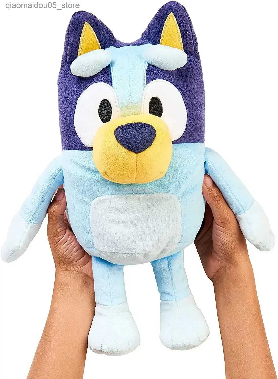 Plush Dolls New A Family Of Bluey Talking Bingo Dog Music Toys Anime Figure Cute Animal Sing Doll Kids Christmas Gifts Q240625