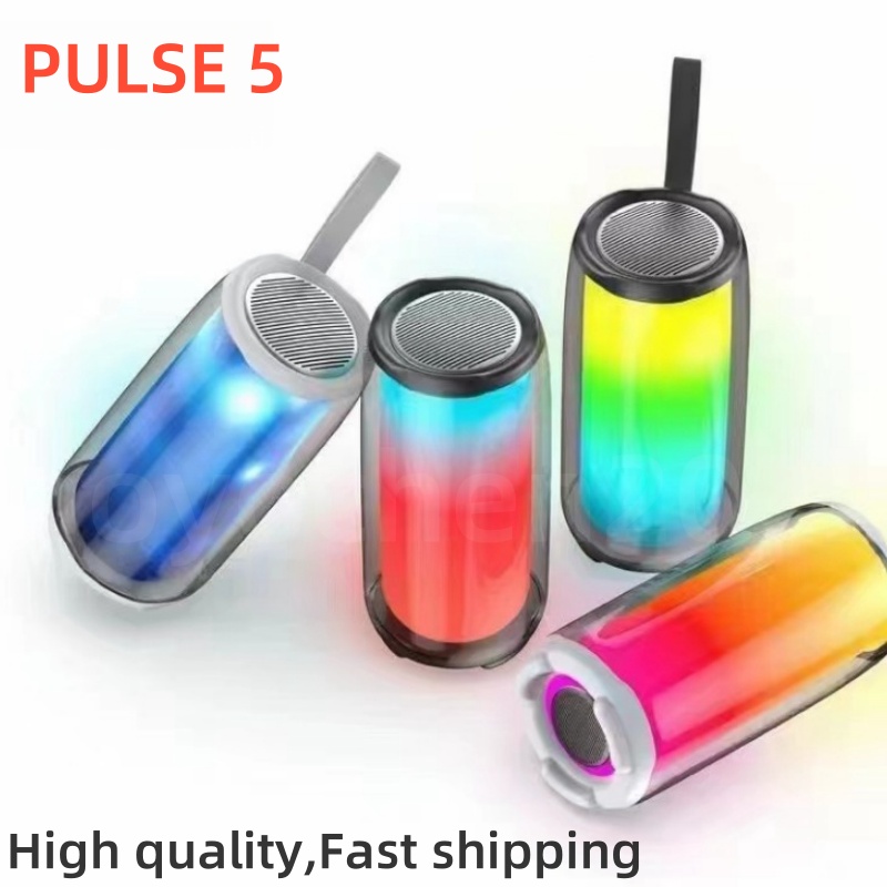 Portable Speakers Pulse5 Waterproof Subwoofer PULSE5 Full Screen Colorful Bass Music Portable Audio System