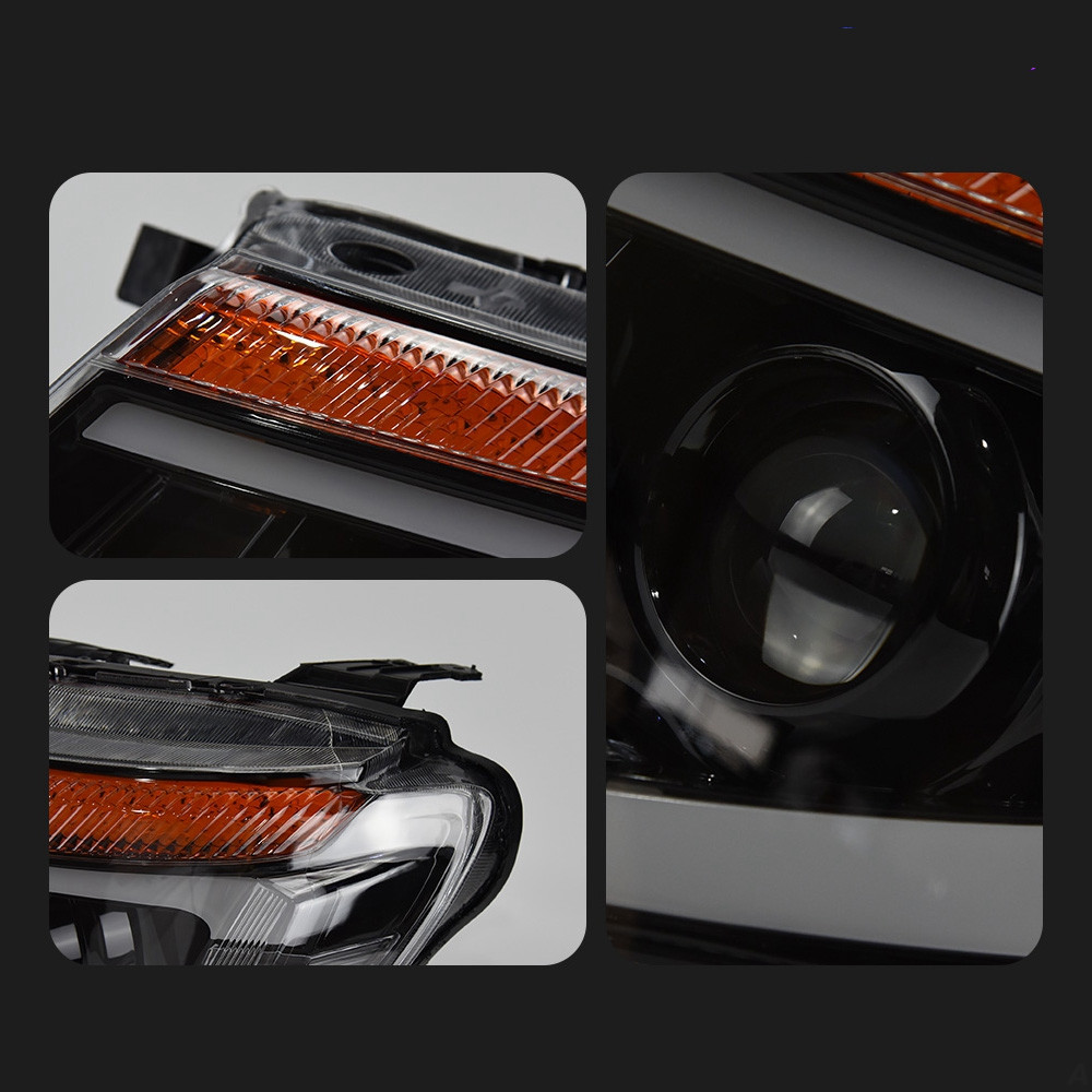 headlight LED for Ford Ranger Headlights 2012-20 15 Ranger T6 DRL Day Time Running Signal Lights Headlamp Auto Assembly