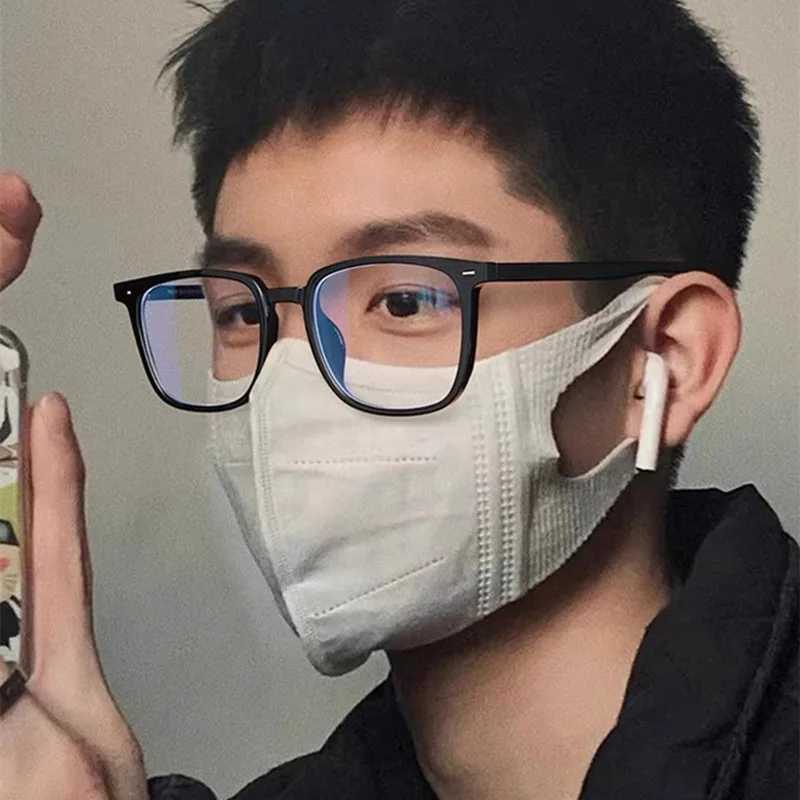 Eyeglass Frame Black Computer Glasses Frame Women Men Anti Blue Light Square Rectangle Eyewear Blocking Glasses Optical Spectacle Eyeglass