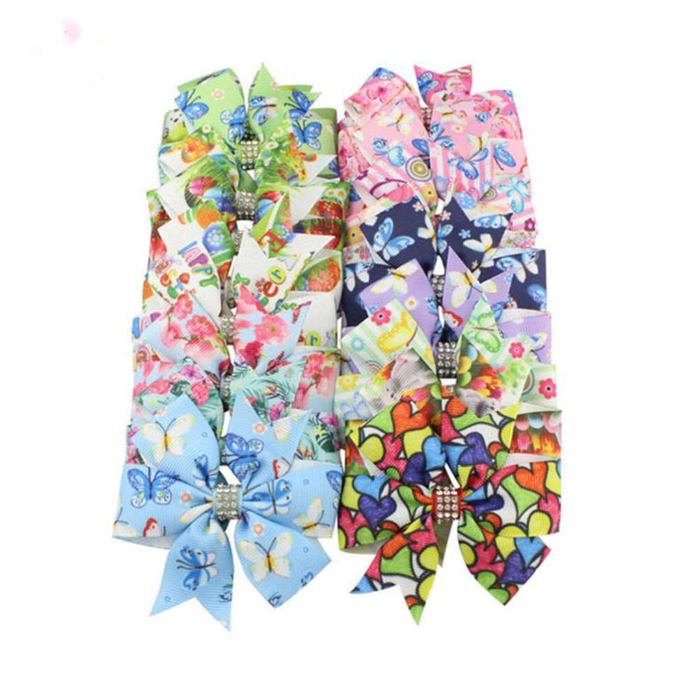 New Kids Hair Accessories Childrens Bow Hair Clip Easter Egg Rabbit Barrettes Bow Accessory