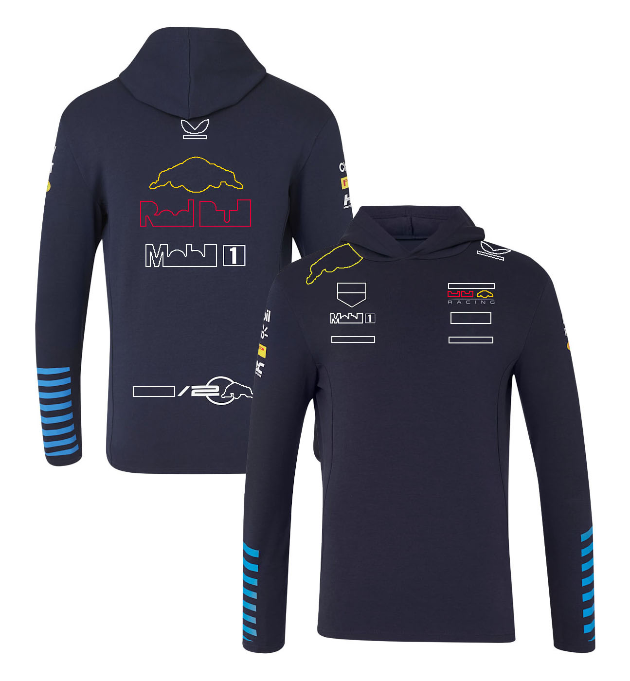 2024 F1 Team Formula 1 Racing Full-length Zip Driver Fans Half-Zip Sweatshirt Men's Windproof Jacket Pullover Hoodie free shipping