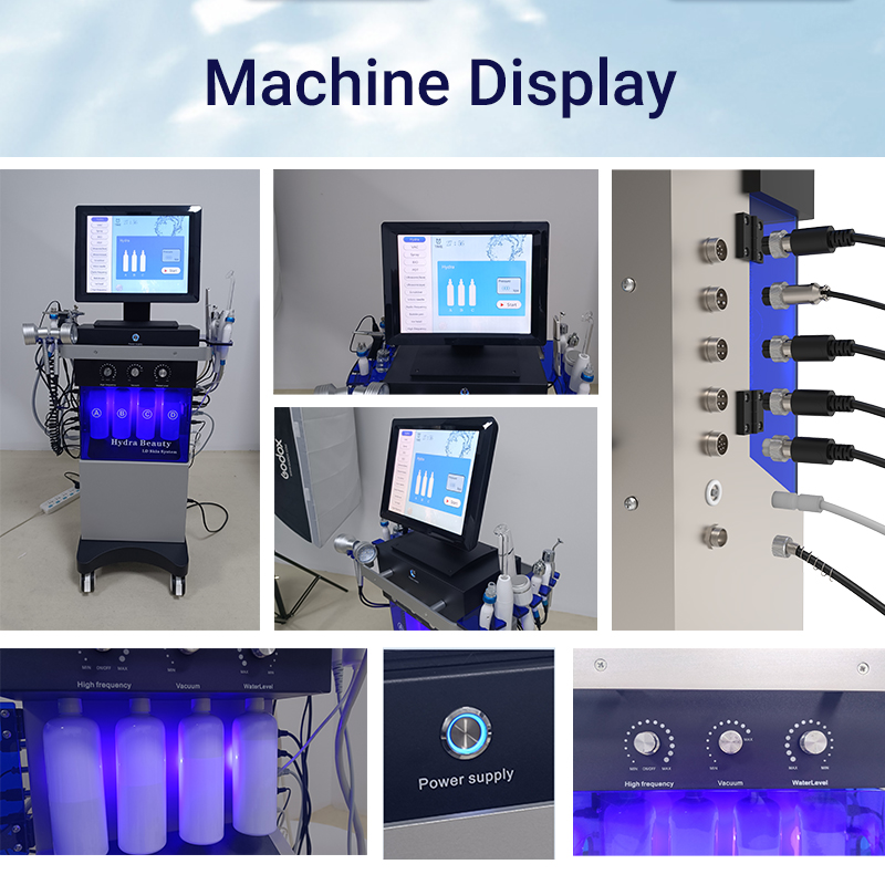 15 in 1 hydrodermabrasion diamond microdermabrasion machine facial skin peeling hydra facial beauty equipment