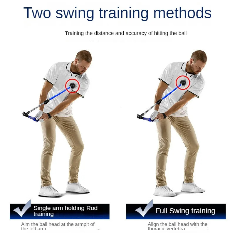 PGM Golf swing trainer Folding Correction Practitioner Adjustable Length Angle Beginner Available with Left Right Hands HGB023 240219