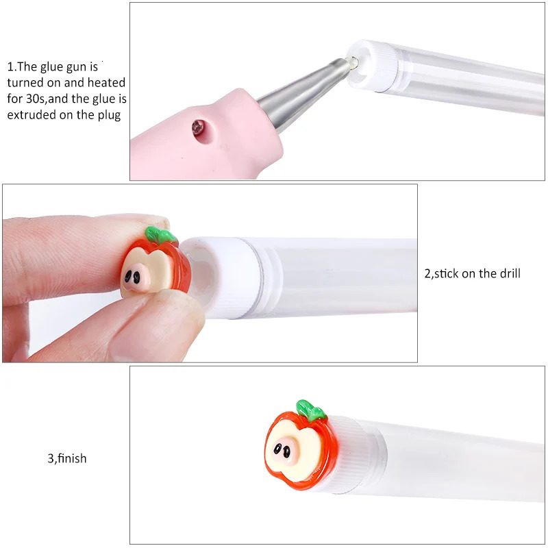 20Pcs DIY Mascara Wand Tube Resin Love Shape Decoration Disposable Eyelash Brush Dust-proof Lash Extension Supplies Makeup Tools 240220