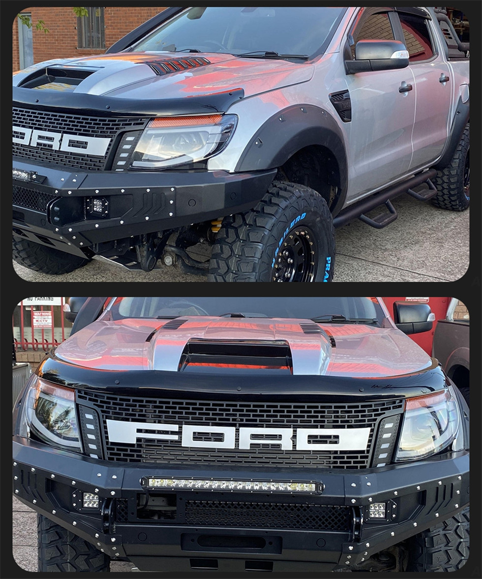 headlight LED for Ford Ranger Headlights 2012-20 15 Ranger T6 DRL Day Time Running Signal Lights Headlamp Auto Assembly