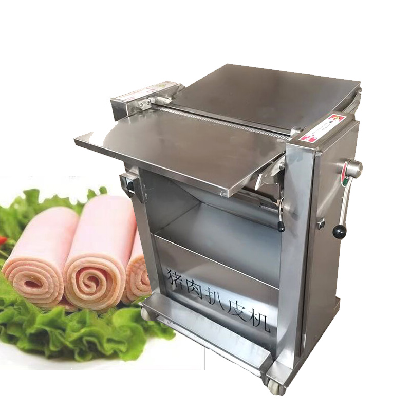 Pig meat peeler separator machine meat peeling machine Pork fatty remove machine Pork skin Peeler