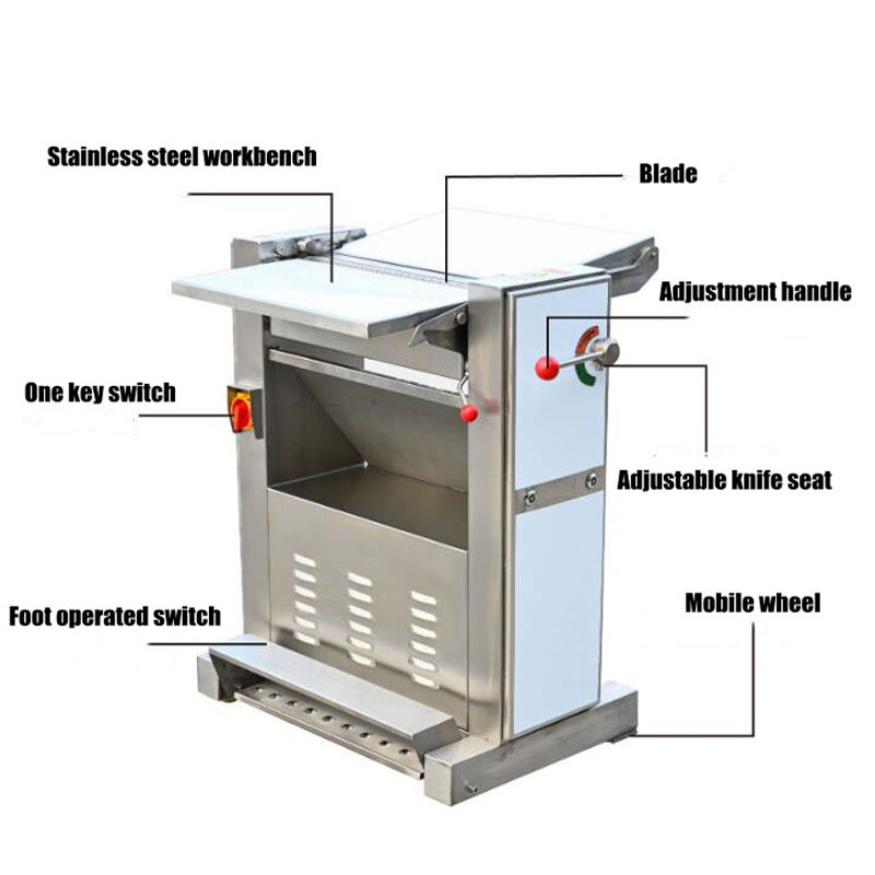 Pig meat peeler separator machine meat peeling machine Pork fatty remove machine Pork skin Peeler