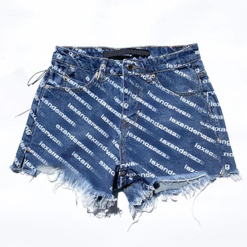 Women's Pants European and American Style Letter Print High Waist Non-stretch Loose Jeans Wide Leg Y2k