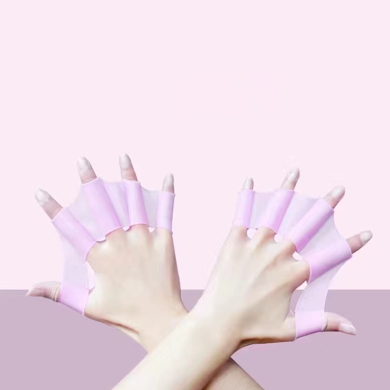 Silicone hand poof youth swimming special adult freestyle paddling palm children hand poof trainer swimming equipment