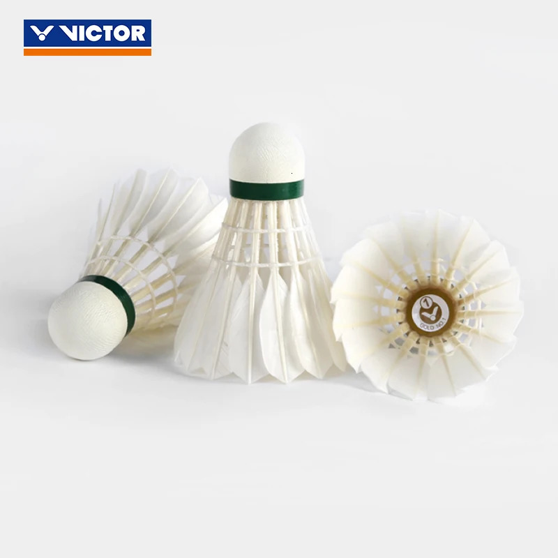 Original Victor Badminton Shuttlecock High Level Gold For Tournament Shuttlecocks Feather Ball 240223