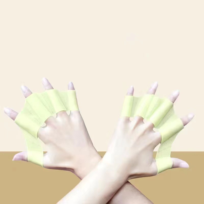 Silicone hand poof youth swimming special adult freestyle paddling palm children hand poof trainer swimming equipment