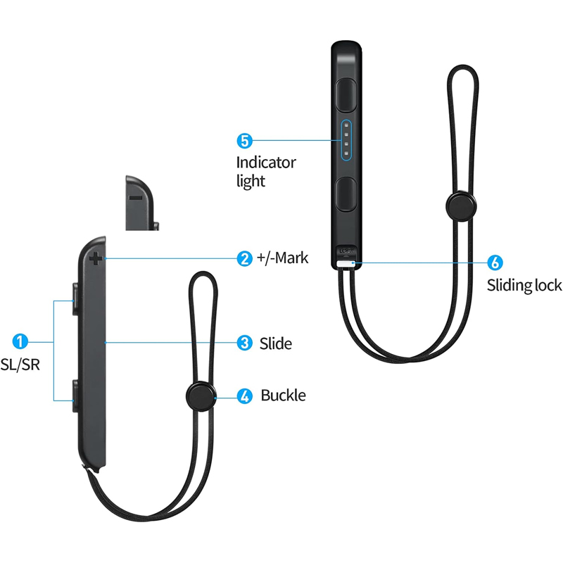 Wrist Lanyard Strap for Controllers Replacement Parts Accessories