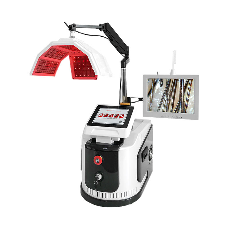 Scalp Spa Diode Laser 650nm 262 Beads Hair Growth Anti-hair Loss 5 in 1 Machine HD Follicle Detection Camera Oxygen Jet Scalp Massage Health Improve