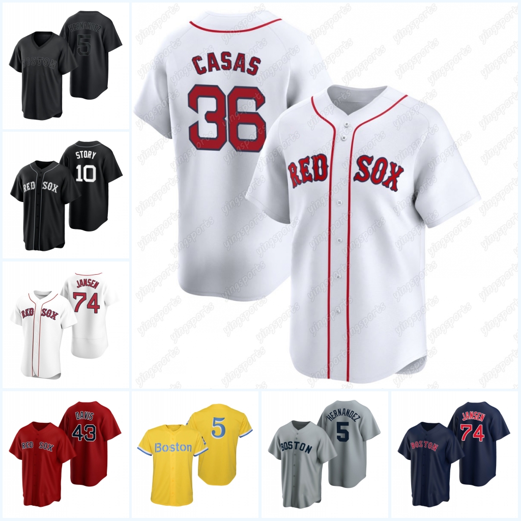 Red Sox David Ortiz Baseball Jersey Boston Triston Casas Trevor Story Williams Rafael Devers Juan Montero Liam Hendriks David Sandlin Vaughn Grissom Lucas Giolito