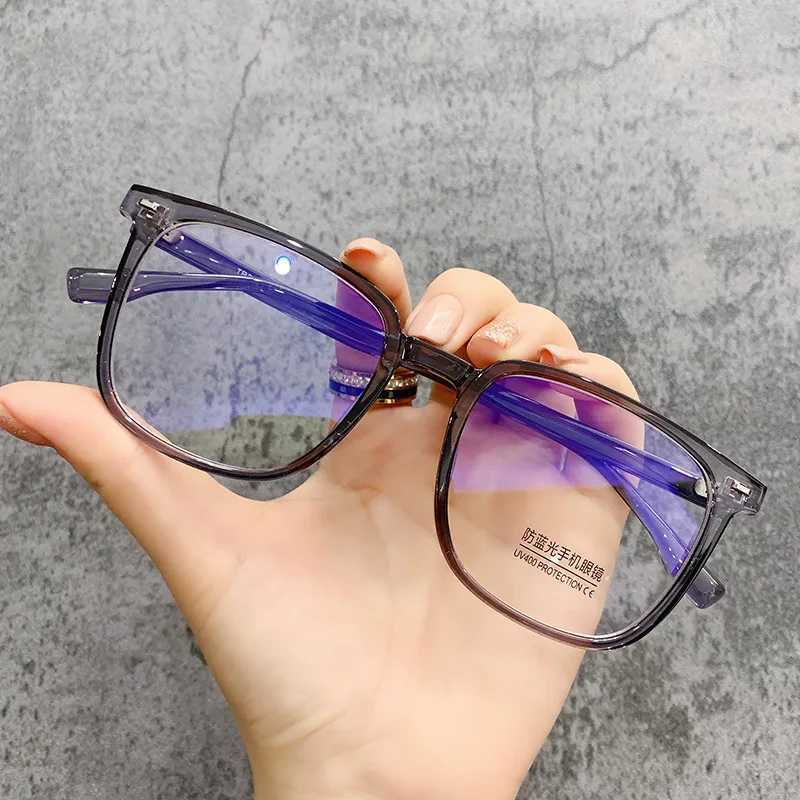 Eyeglass Frame Black Computer Glasses Frame Women Men Anti Blue Light Square Rectangle Eyewear Blocking Glasses Optical Spectacle Eyeglass