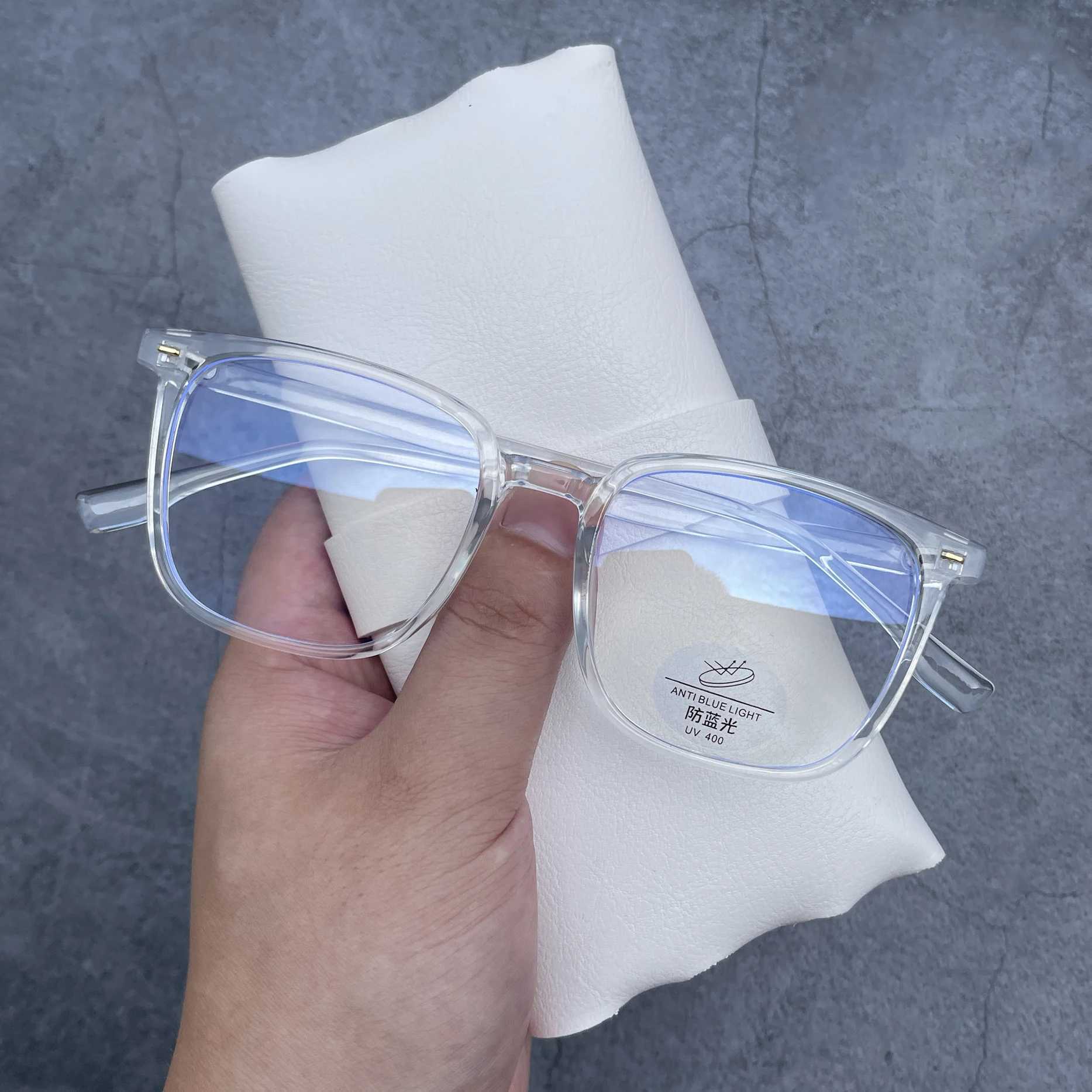 Eyeglass Frame Black Computer Glasses Frame Women Men Anti Blue Light Square Rectangle Eyewear Blocking Glasses Optical Spectacle Eyeglass