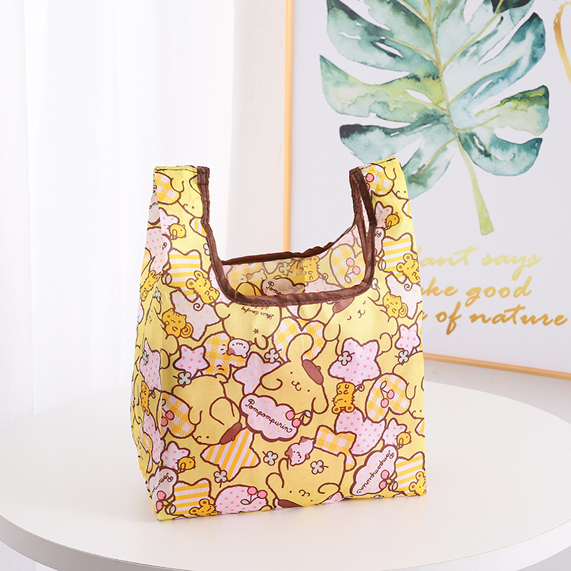 100pcs Small Shopping Bags Multi-Color Brief Portable Shopping Tote with Unique Cartoon Prints - Perfect for Everyday Use