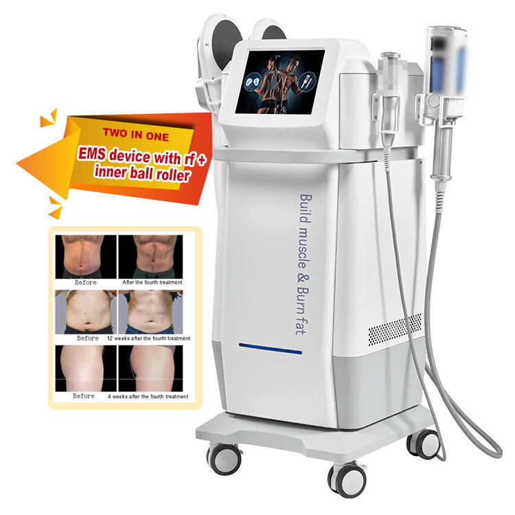 2024 4Handle Vertical Roller Therapy Massage Cellulite Removal Muscle Stimulate Body Slimming Machine Emslim Beauty Machine