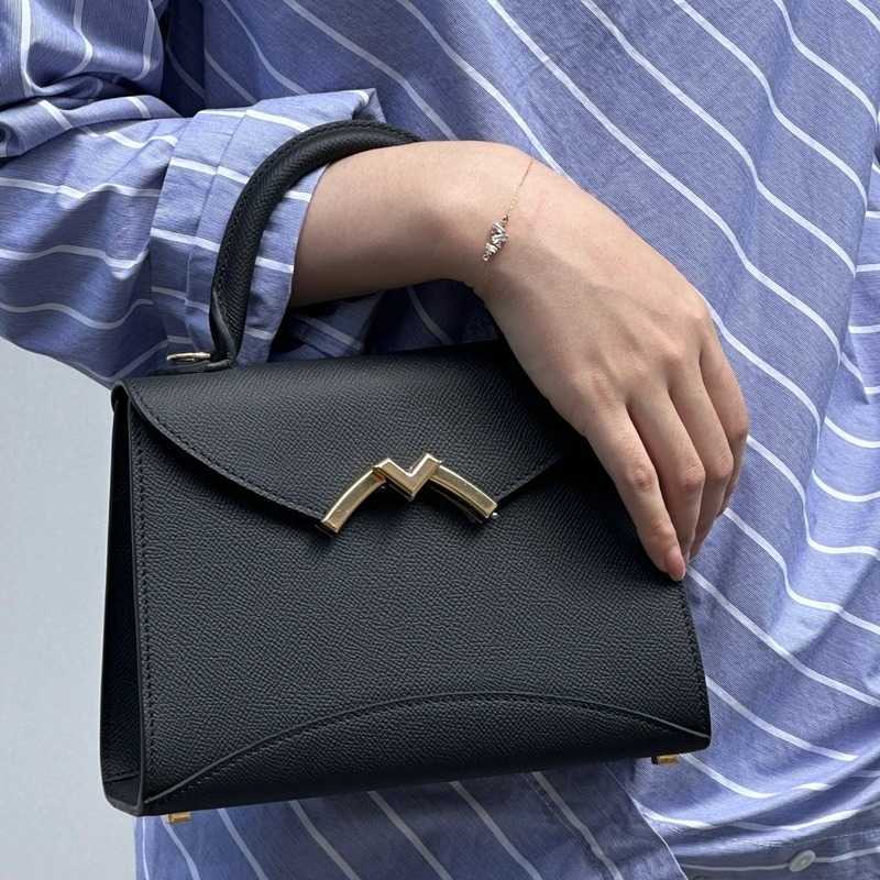 Premium Feeling Palm Print M Buckle Fashion Single Shoulder Crossbody Ladies Handbag 022924a