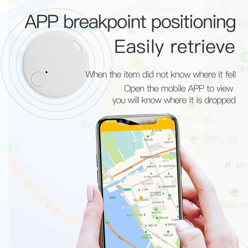 Communications GPS Bluetooth 5.0 Tracker Round Anti-lost Device Pet Kids Bag Wallet Tracking Smart Finder Locator