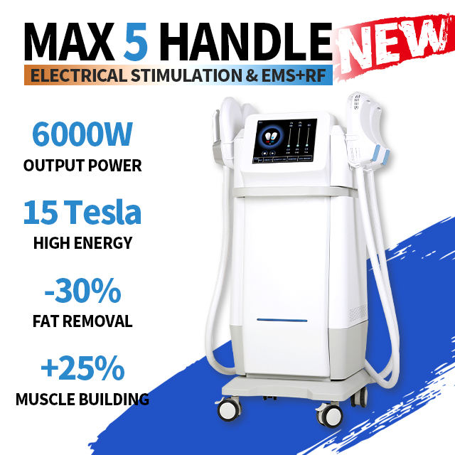 2024 4Handle Vertical Roller Therapy Massage Cellulite Removal Muscle Stimulate Body Slimming Machine Emslim Beauty Machine