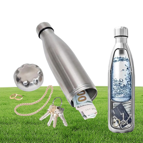 Storage Boxes Bins 750ml Diversion Water Bottle Portable Water Bottle Secret Stash Pill Organizer Can Safe Hiding Spot for Money B7020892