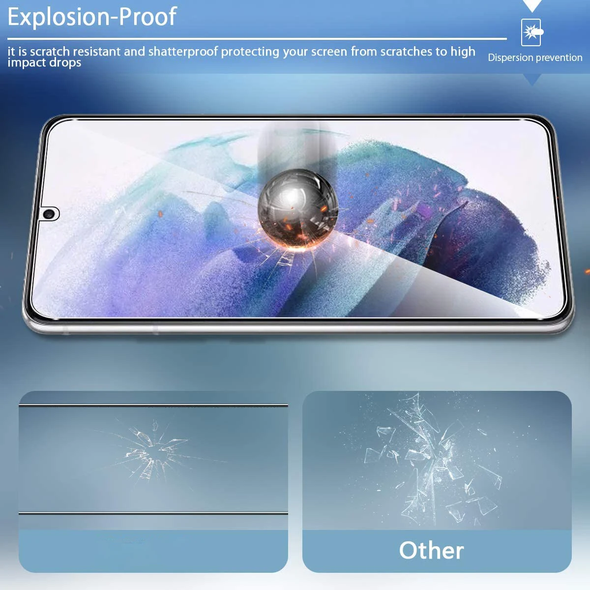 3Pack HD Tempered Glass Fingerprint Unlock Film For Samsung Galaxy S25 S24 Ultra S23 S22 S21 Plus Note20 Screen Protector 0.18MM White Edge Full Glue 