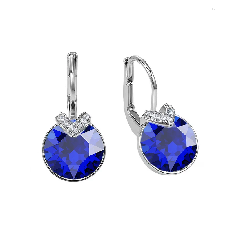 Elegant Pierced Jewellery: Miniature Round-Cut Gold Toned Bella Bellas by Austrian Craftsmanship