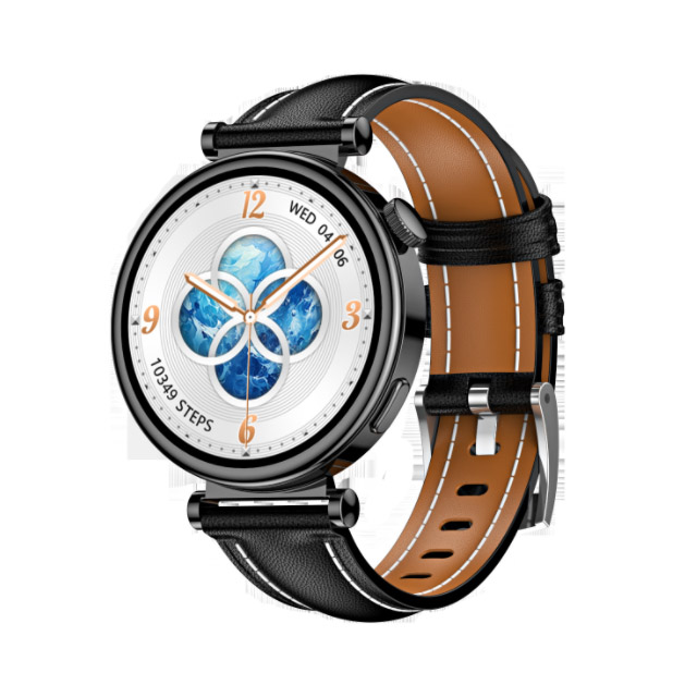 GT4 Mini Smart Watch Men Women Watch 10 1.3 inch HD AMOLED Full Touch Call Heart Rate Fitness Tracker Sport Clock Leather Strap Bracelet Wristwatch Sm