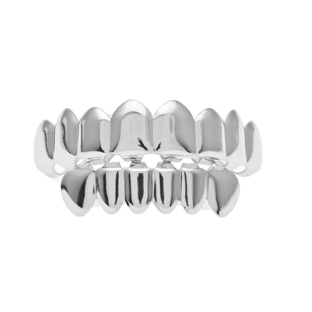 Moissanite 18K Gold Plated Hip Hop Grillz Top And Bottom Grills For Mouth Teeth 2 EXTRA Molding Bars Every Style